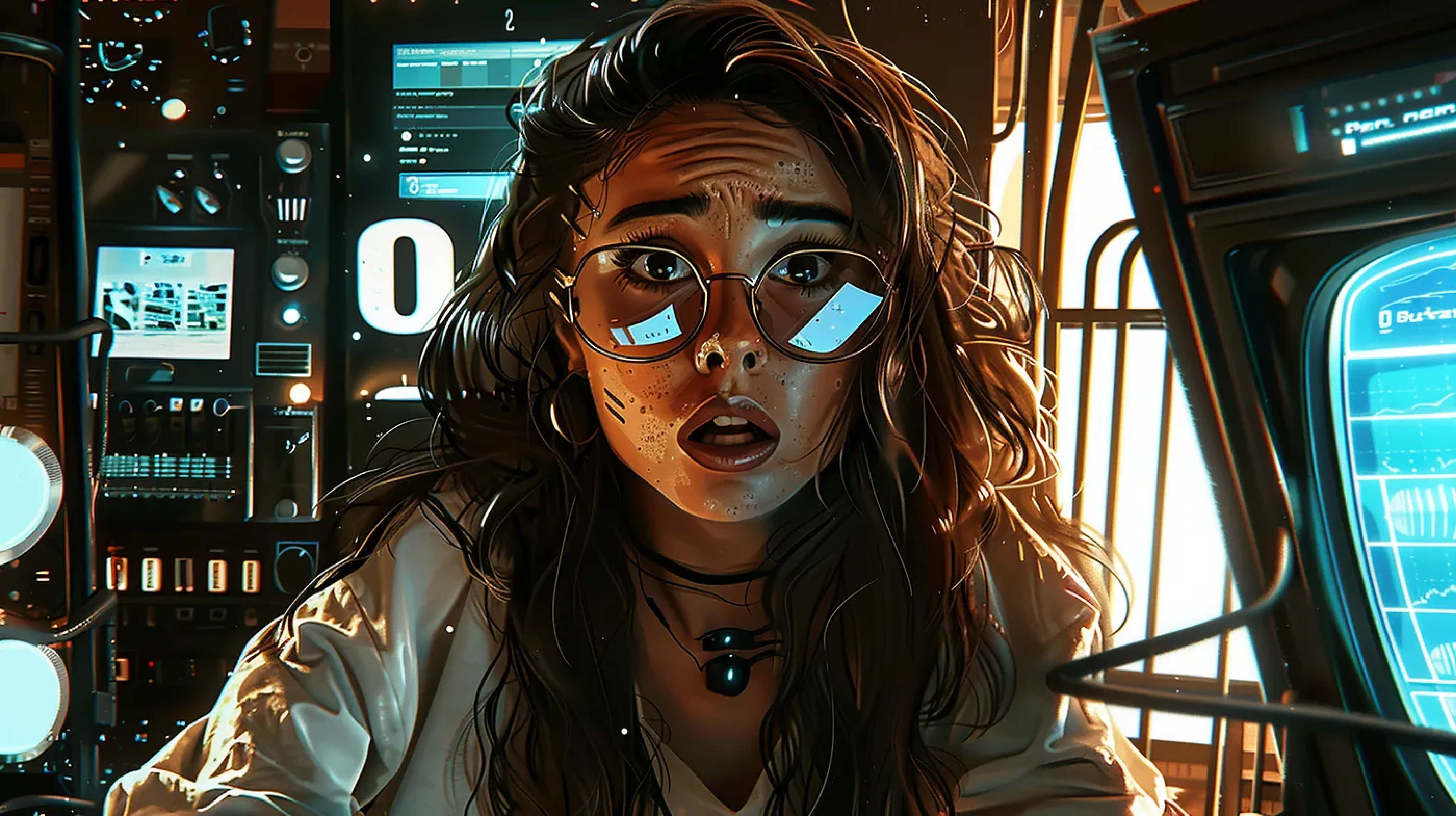AI-generated worried designer with Midjourney